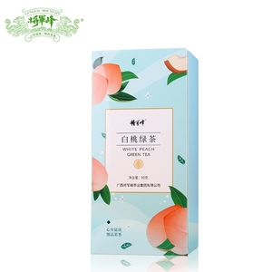 【将军峰】白桃绿茶袋泡茶盒装90g